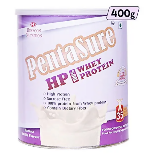 PentaSure HP Whey Protein Powder - Banana & Vanilla Flavor | Grocsy