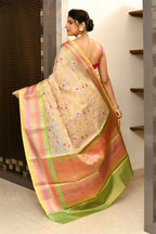 Joban Fashion Multicolor Saree Tissue Rainbow Digital And Embroidery | Grocsy