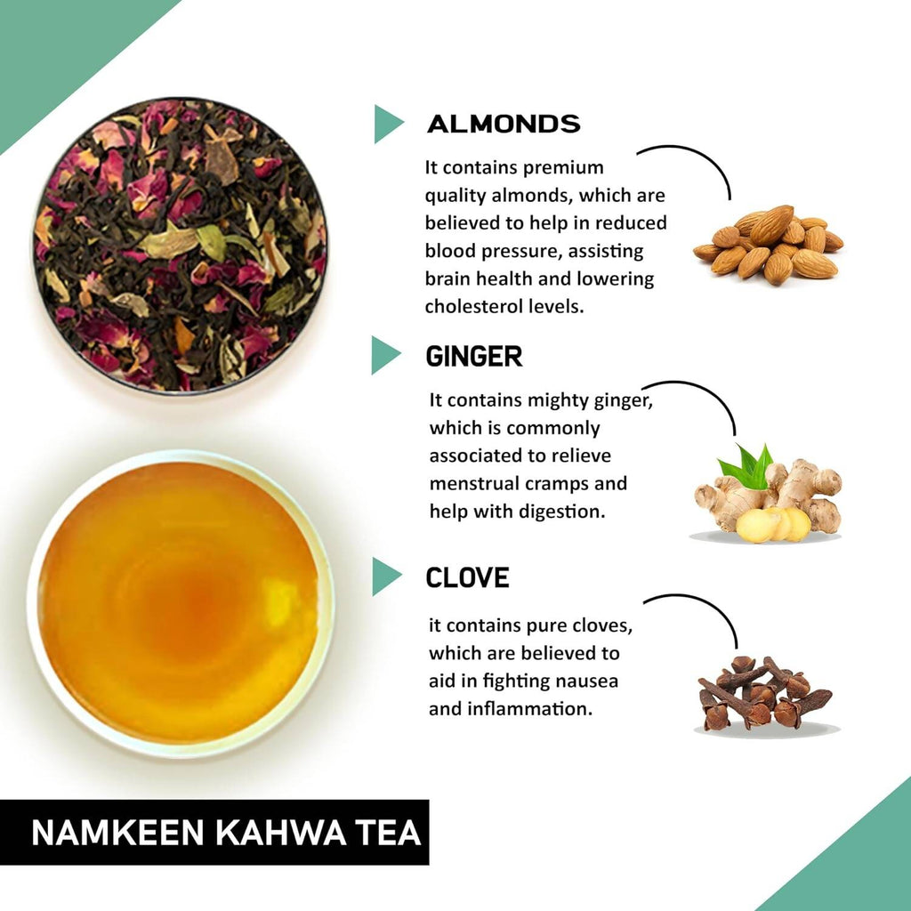 Teacurry Namkeen Kahwa Himalayan Pink Salt Tea Bags | Grocsy