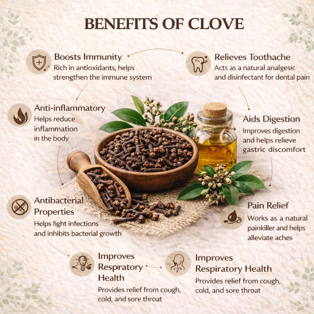 Village-Organica Clove (Laung) Whole – Handpicked | Grocsy