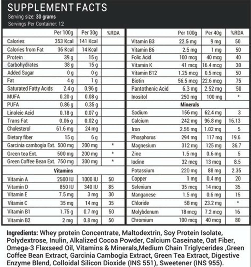 Livestamin Nutritional Meal Shake - Chocolate Flavour | Grocsy