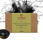 Samisha Organic French Green Clay & Charcoal Deep Cleansing Bath Bar | Grocsy
