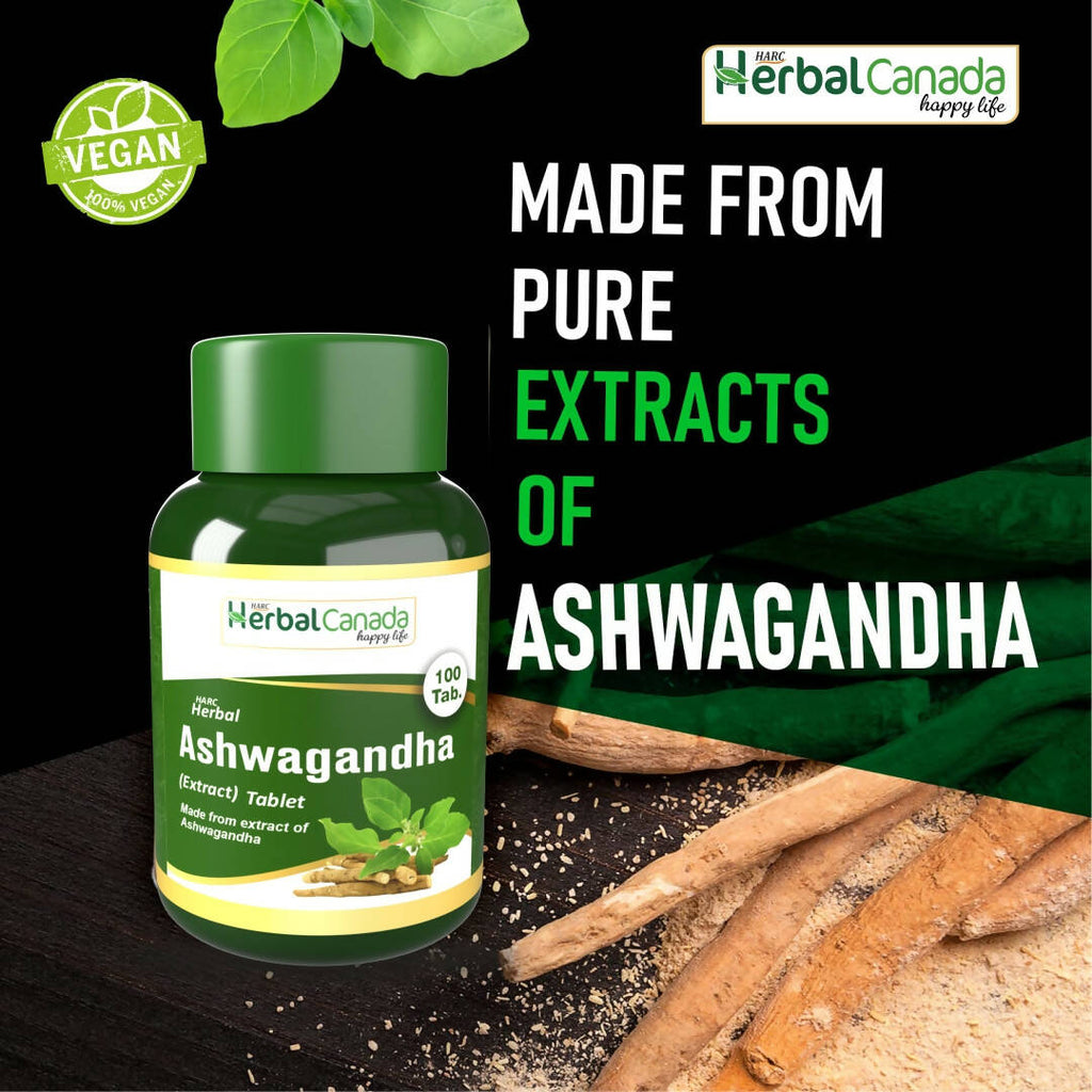 Herbal Canada Ashwagandha Extract Tablets | Grocsy