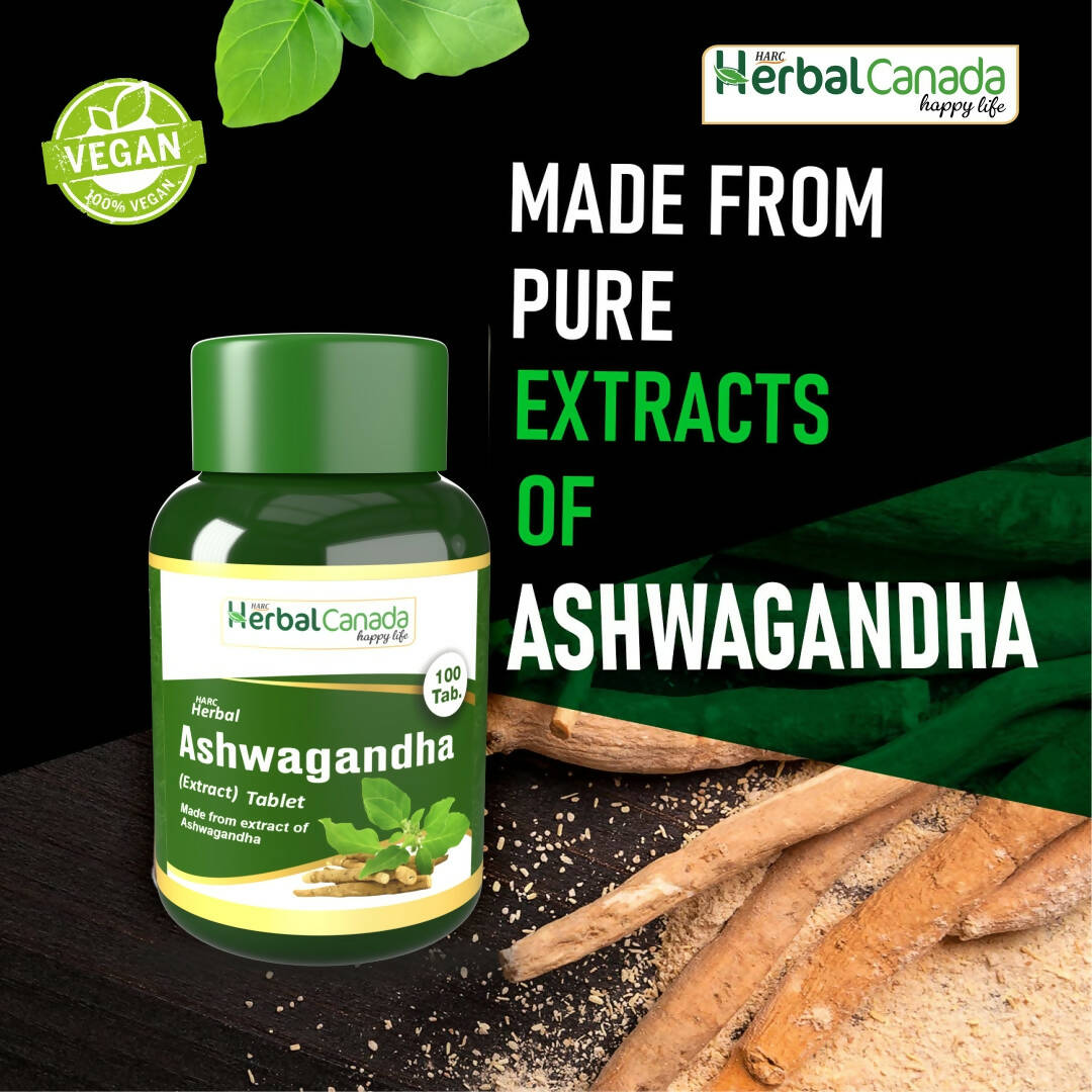 Herbal Canada Ashwagandha Extract Tablets | Grocsy