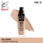 NYX Professional Makeup Can't Stop Won't Stop Full Coverage Foundation - Light | Grocsy