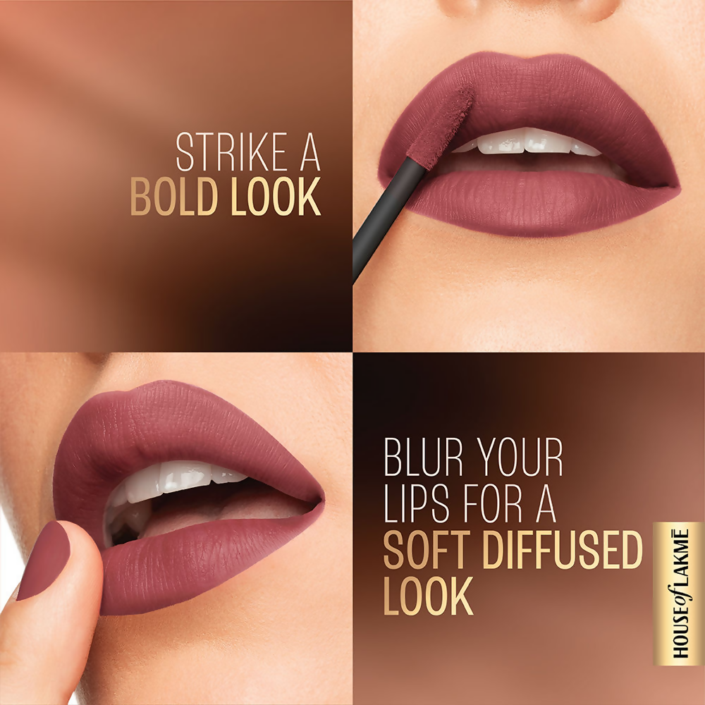 Lakme Xtraordin-Airy Velvet Matte Lip Mousse - Bare Nude | Grocsy