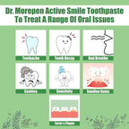 Dr. Morepen Active Smile Herbal Toothpaste with Neem, Clove & Menthol | Grocsy
