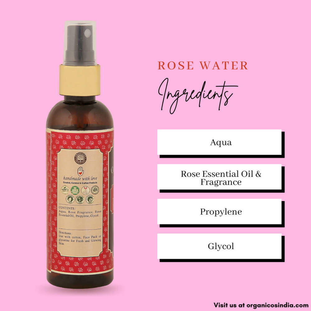 Organicos Premium Rose Water | Grocsy