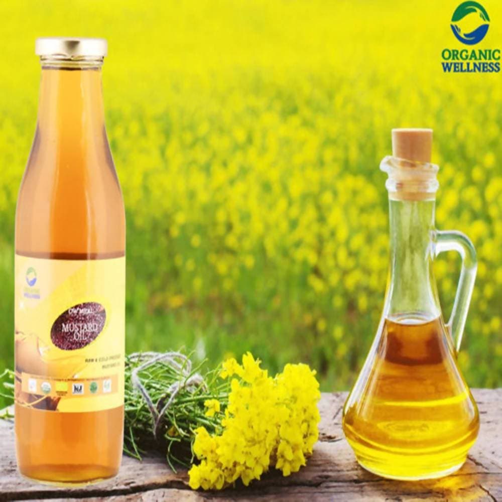 Organic Wellness Ow'meal Mustard Oil Raw & Cold Pressed | Grocsy