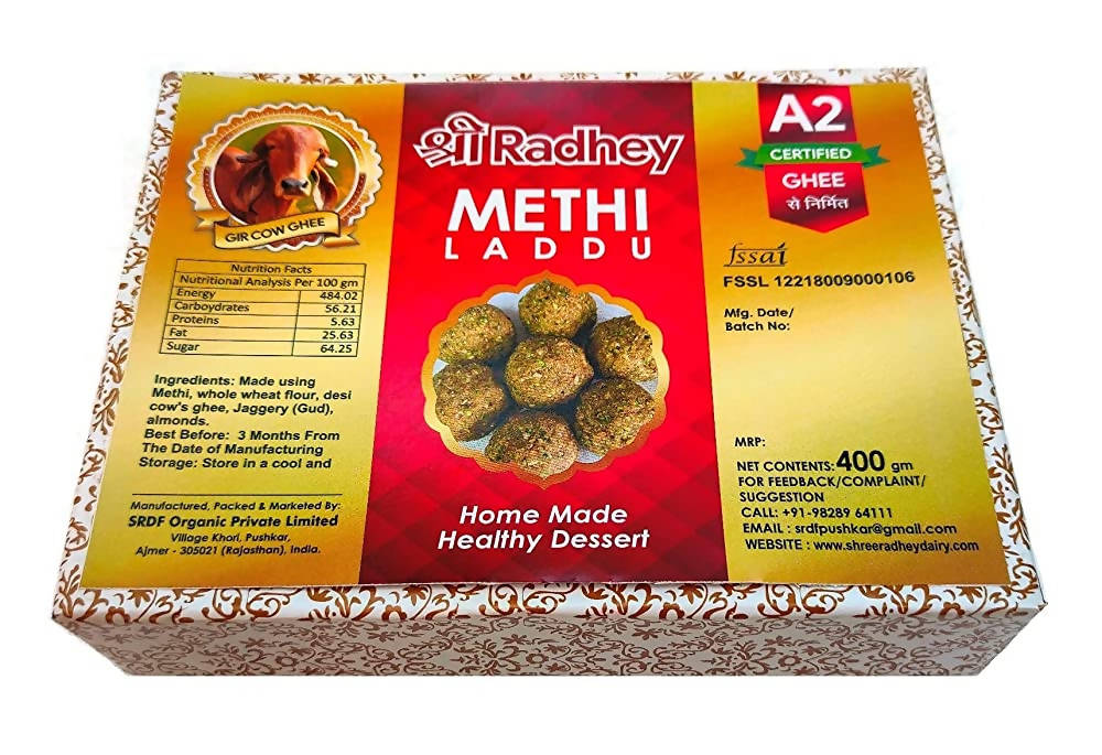 Shreeradhey Methi Laddu with Jaggery without Sugar | Grocsy