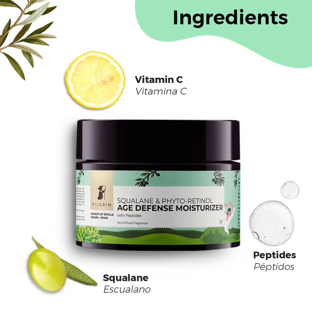 Pilgrim Squalane Glow Moisturizer | Grocsy