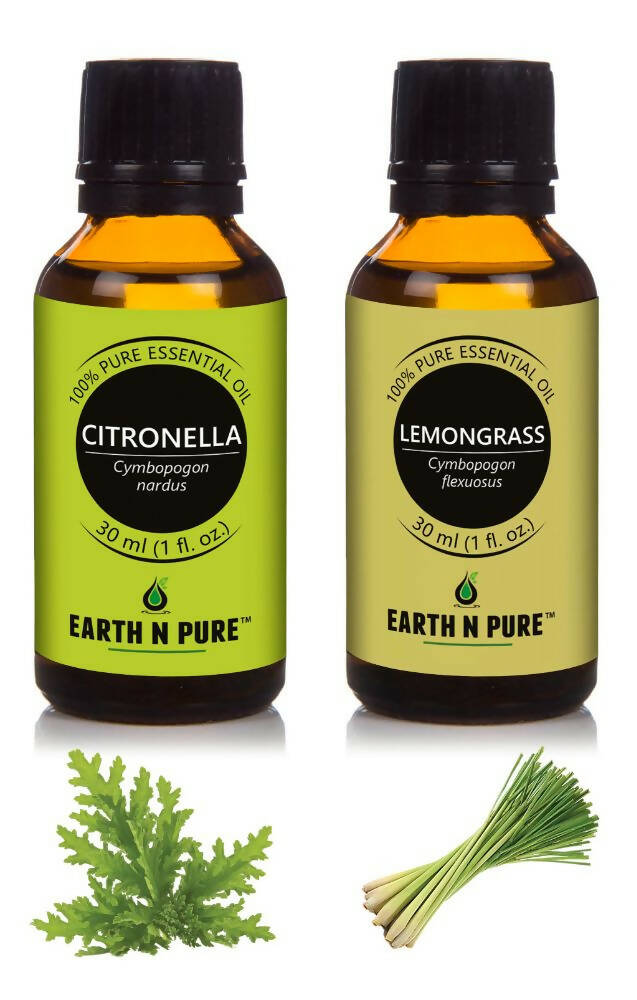 Earth N Pure Essential Oils (Lemongrass & Citronella) Combo | Grocsy