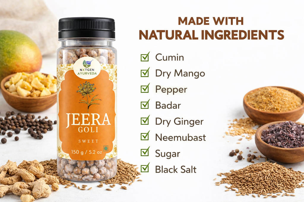 Nxtgen Ayurveda Jeera Goli Sweet | Grocsy