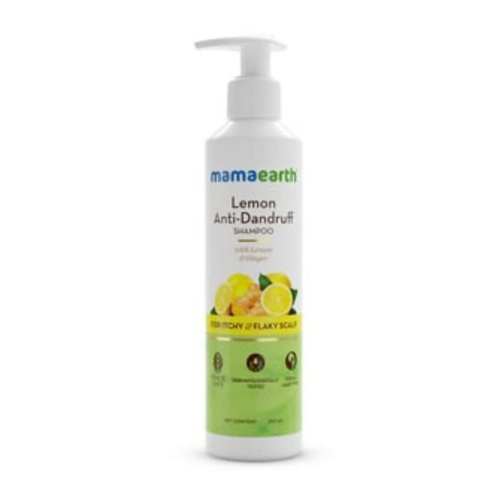 Mamaearth Lemon Anti-Dandruff Shampoo For Itchy & Flaky Scalp | Grocsy