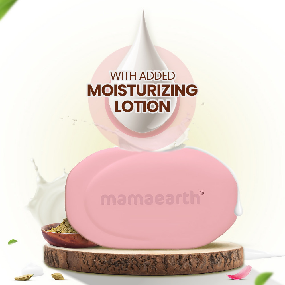 Mamaearth Multani Mitti Moisturizing Lotion Soap (Buy 3 Get 1 Free) | Grocsy