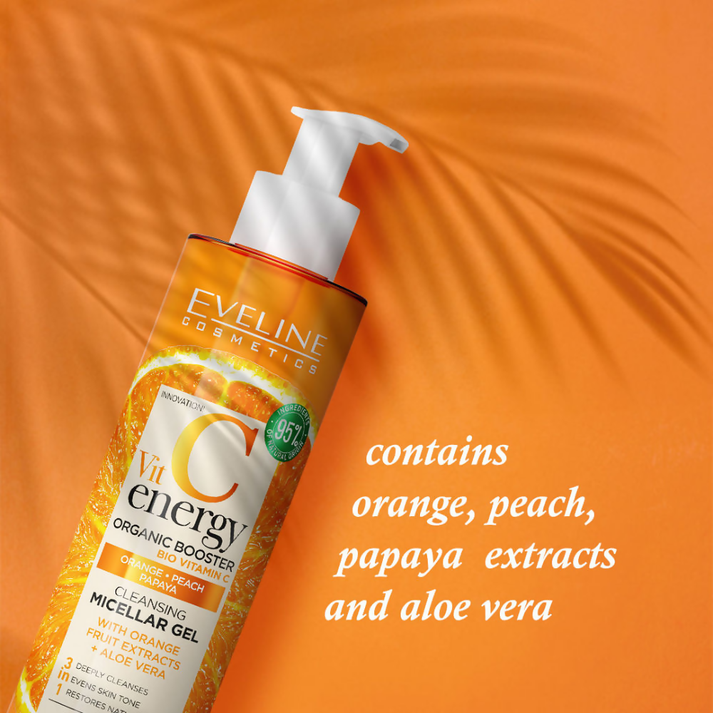 Eveline Cosmetics Vit C Energy Organic Booster Cleansing Micellar Gel | Grocsy
