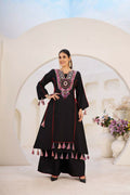 The52 Women's Gorgeous Rayon Fabric Thread Work Straight Kurta Palazzo Set | Grocsy