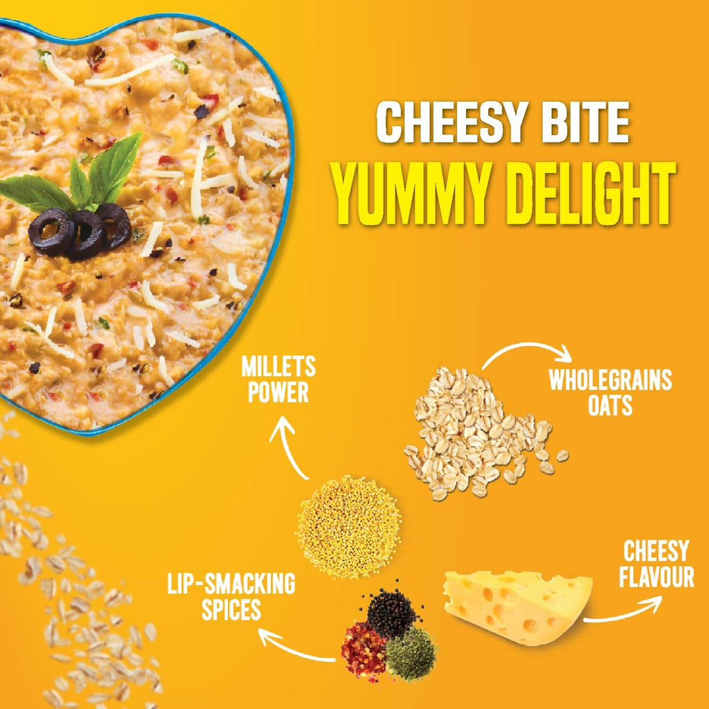Saffola Cheesy Italian Masala Oats | Grocsy