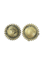 Mominos Fashion Johar Kamal Oxidised Gold-Polished Brass Finish Ghungroo Design Choker Set | Grocsy