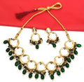 Joban Fashion Hand Made High Quality Gold Plated Base Metal Alloy Kundan Stone Studded Kundan Jewellery Set | Grocsy