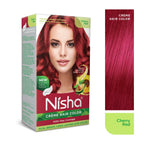 Nisha Creme Hair Color for Women - Cherry Red | Grocsy