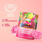 PLIX The Plant Fix Wholefood Collagen Builder Powder for Skin - Rose | Grocsy