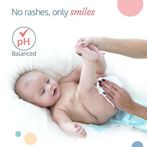 LuvLap Paraben Free 99% Pure Water Nourishing Baby Wipes, with Fliptop Lid | Grocsy