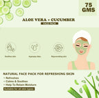 Kimayra Aloe Vera + Cucumber Face Pack Powder For Refreshing Glow Skin, Helps In Anti ?Ageing | Grocsy