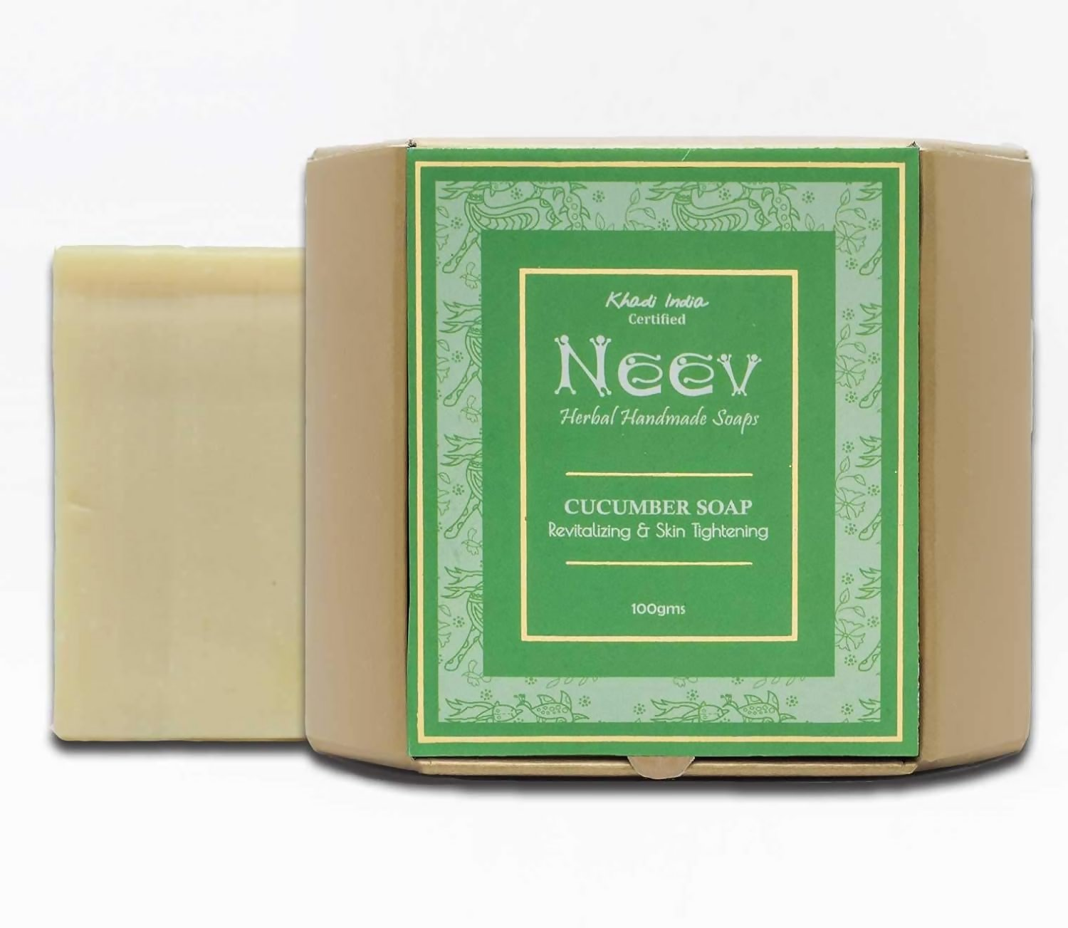 Neev Herbal Handmade Soaps Cucumber Soap Revitalizing and Skin Tightening | Grocsy