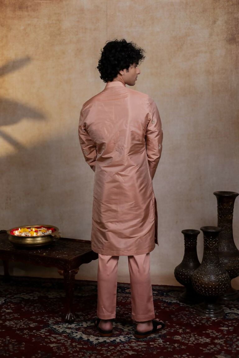 Semi Pattu Copper Balaji Ratna Pattu Set By Hilo Design | Grocsy