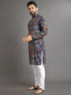 Anaita Multicolor Printed Cotton Straight Kurta | Grocsy