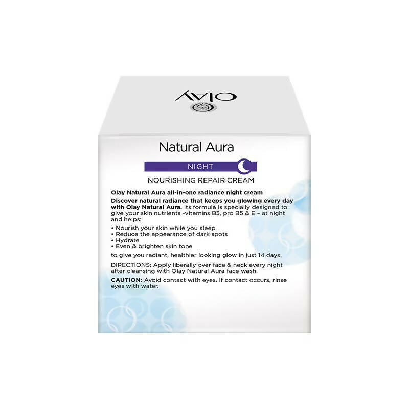 Olay Natural Aura 7 In One Night Nourishing Repair Cream | Grocsy