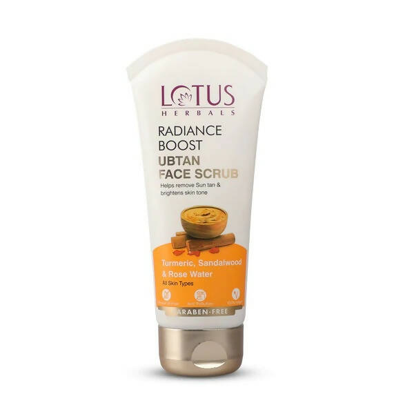 Lotus Herbals Radiance Boost Ubtan Face Scrub | Grocsy