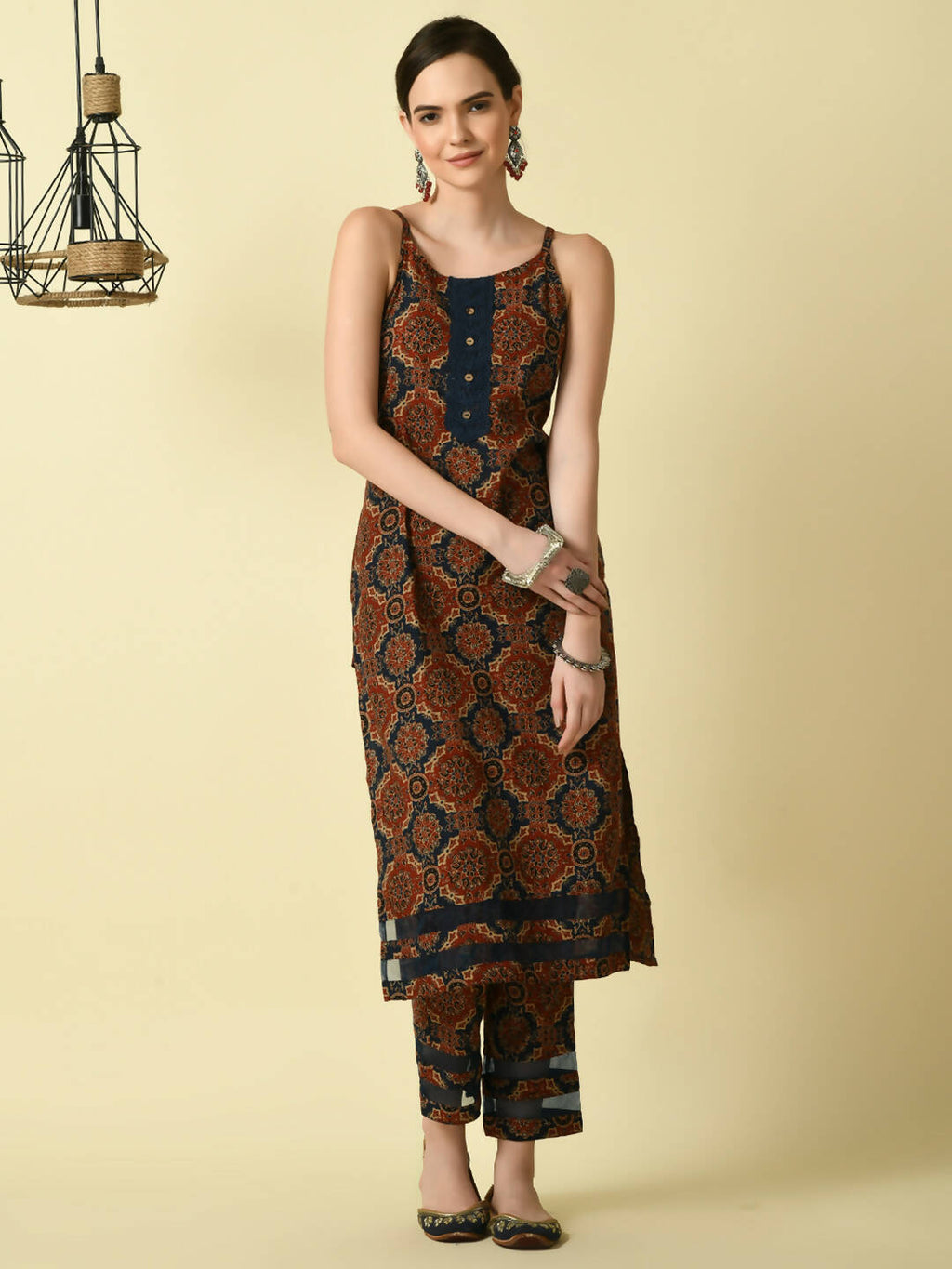 Myshka Women's Multi Straight Printed Kurta | Grocsy