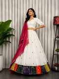 Lehenga Mart White Designer Navratri Lehenga Choli for Women | Grocsy