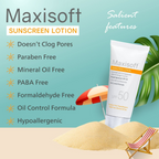 Maxisoft Sunscreen Lotion SPF 50 | Grocsy