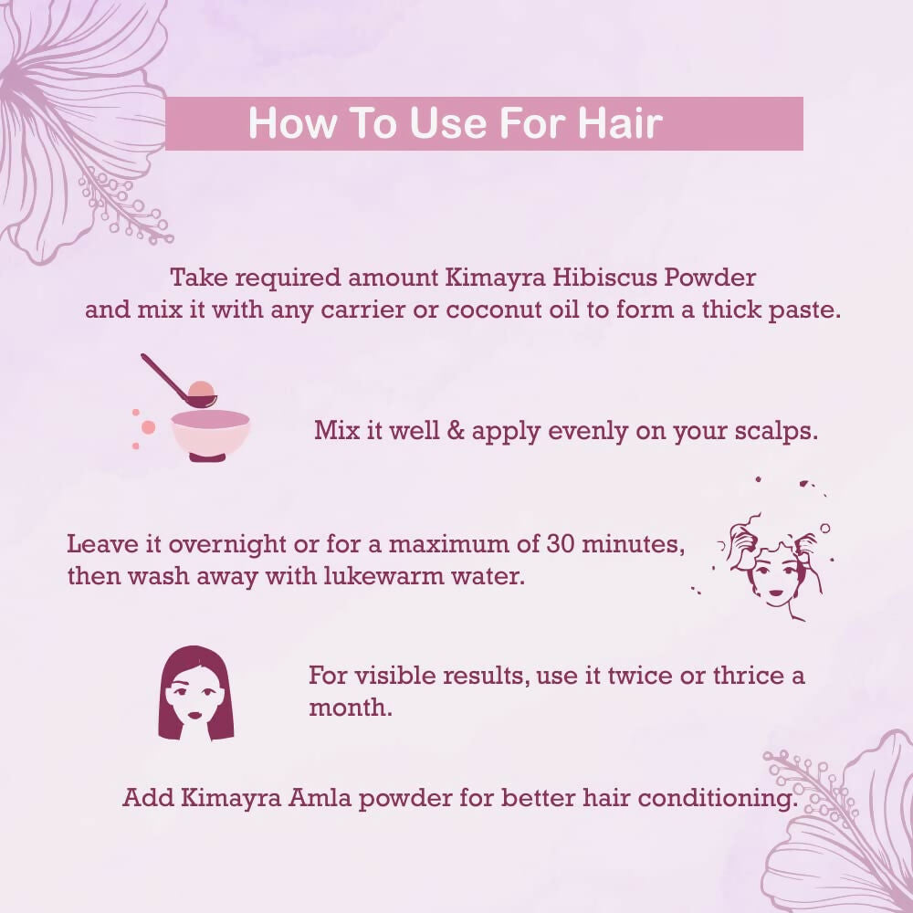 Kimayra Hibiscus Powder For Hair Growth | Grocsy