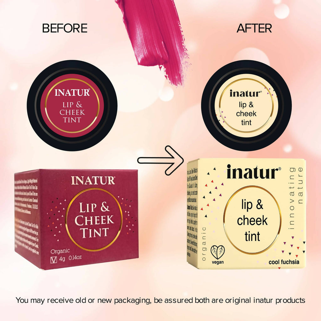 Inatur Lip and Cheek Tint Cool Fushia | Grocsy