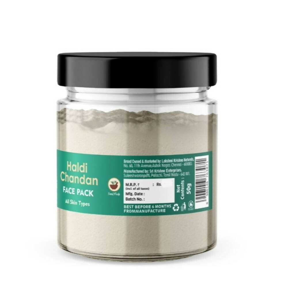 Lakshmi Krishna Naturals Haldi Chandan Face Pack | Grocsy