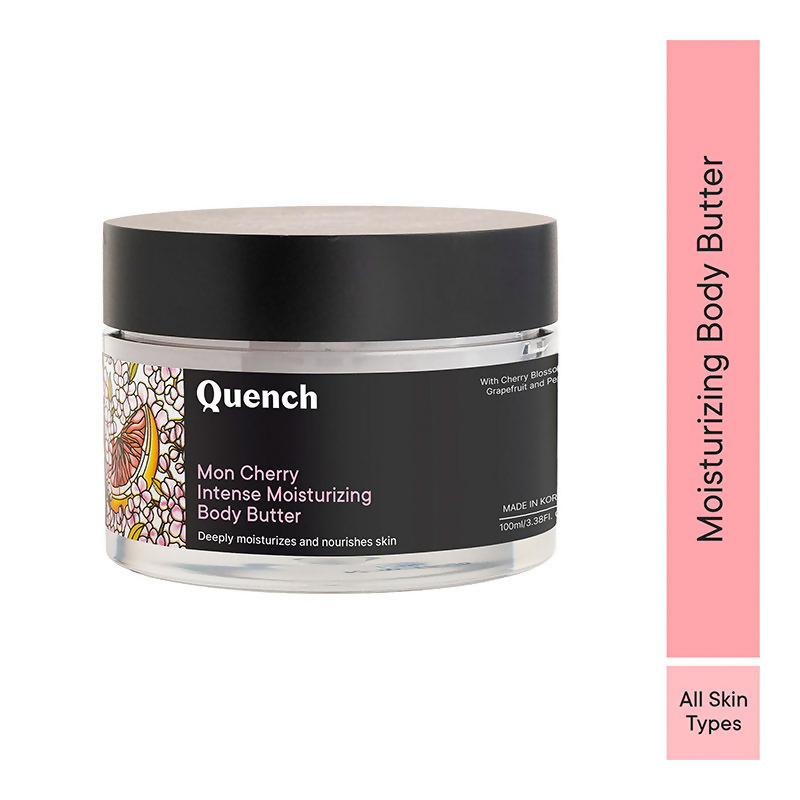 Quench Moisturizing Body Butter with Cherry Blossom Repairs Dry Damaged Skin | Grocsy