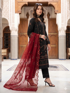 Teeya Creation Womens New Net With Heavy Embroiedery With Sequence Work Black Kurta Set | Grocsy