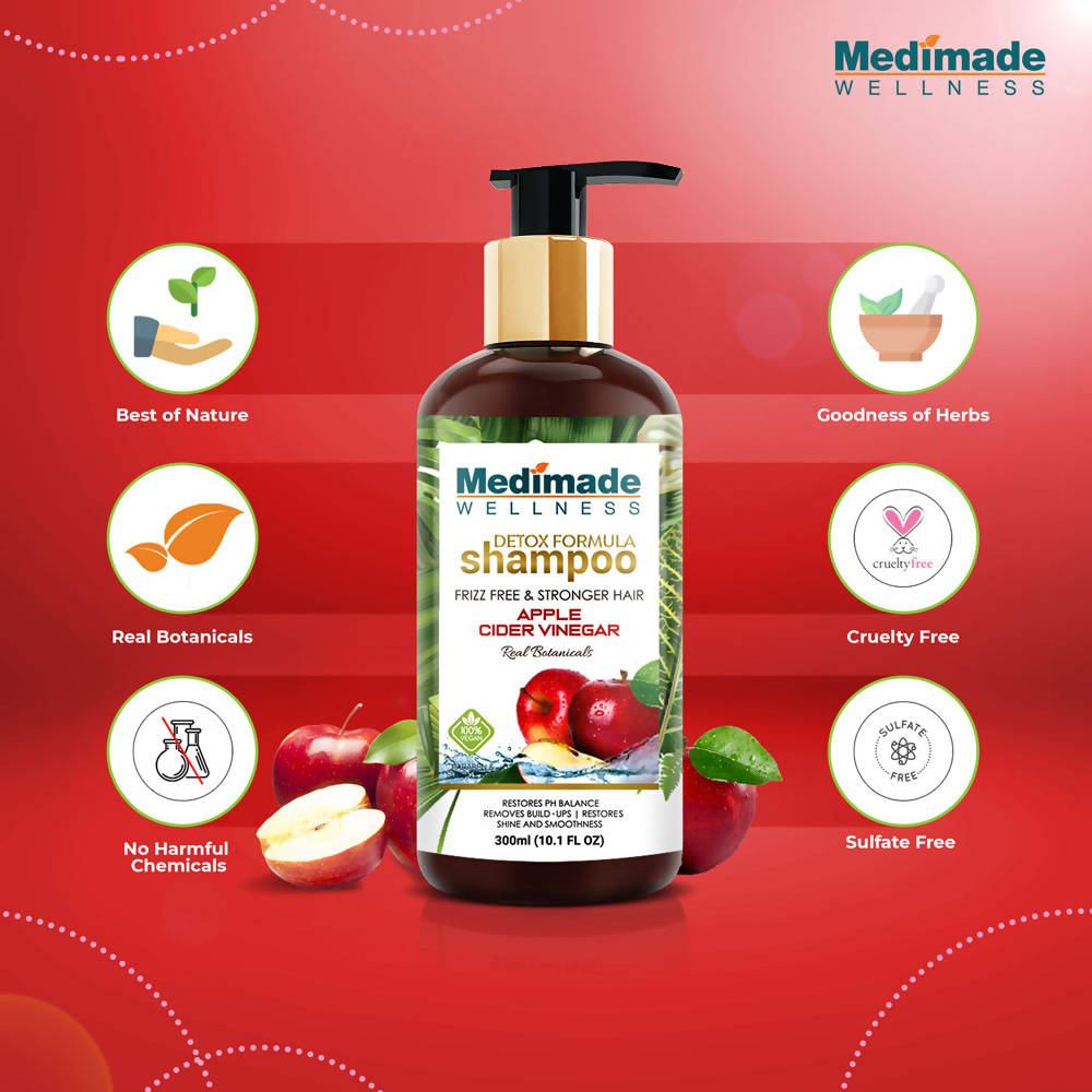 Medimade Wellness Detox Formula Shampoo Apple Cider Vinegar | Grocsy