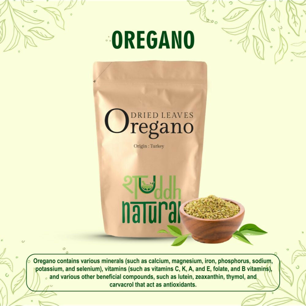 Shuddh Natural Premium Turkish Oregano Leaves | Grocsy