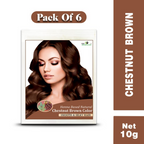 VedicAyurveda Henna Hair Color - Chestnut Brown | Grocsy