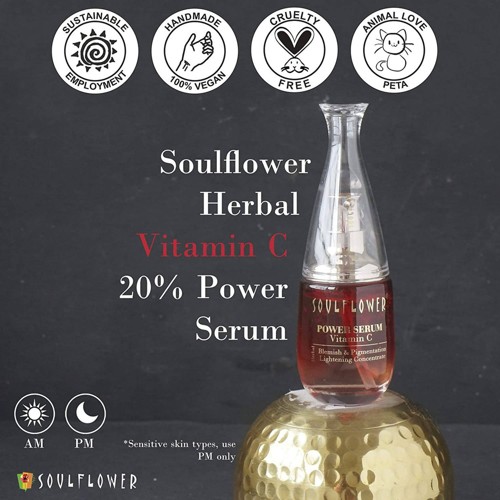 Soulflower Herbal Vitamin C Power Serum | Grocsy