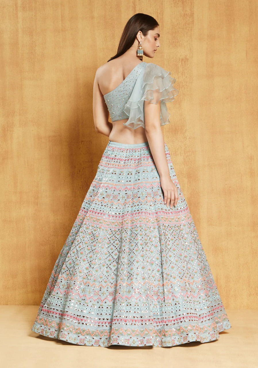 Lehenga Mart Glamorous Designer Lehenga Choli for Bridal and Bridesmaids Wedding Wear Choli | Grocsy