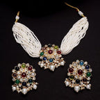 New Stylish Kundal Multicoloured Necklace Set for Womens by House of Ree - Swadesiicart