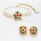 New Stylish Kundal Multicoloured Necklace Set for Womens by House of Ree - Swadesiicart