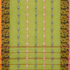 Exclusive Collection 100% Pure Cotton Light Green Tant Saree With Hand Weaving Work | Grocsy