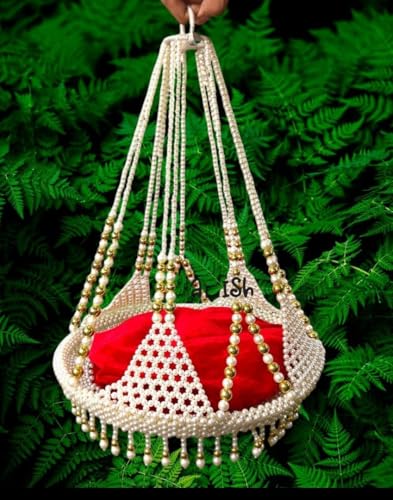 Partish Handcrafted Hanging Moti Jhula for Laddu Gopal Ji | Grocsy